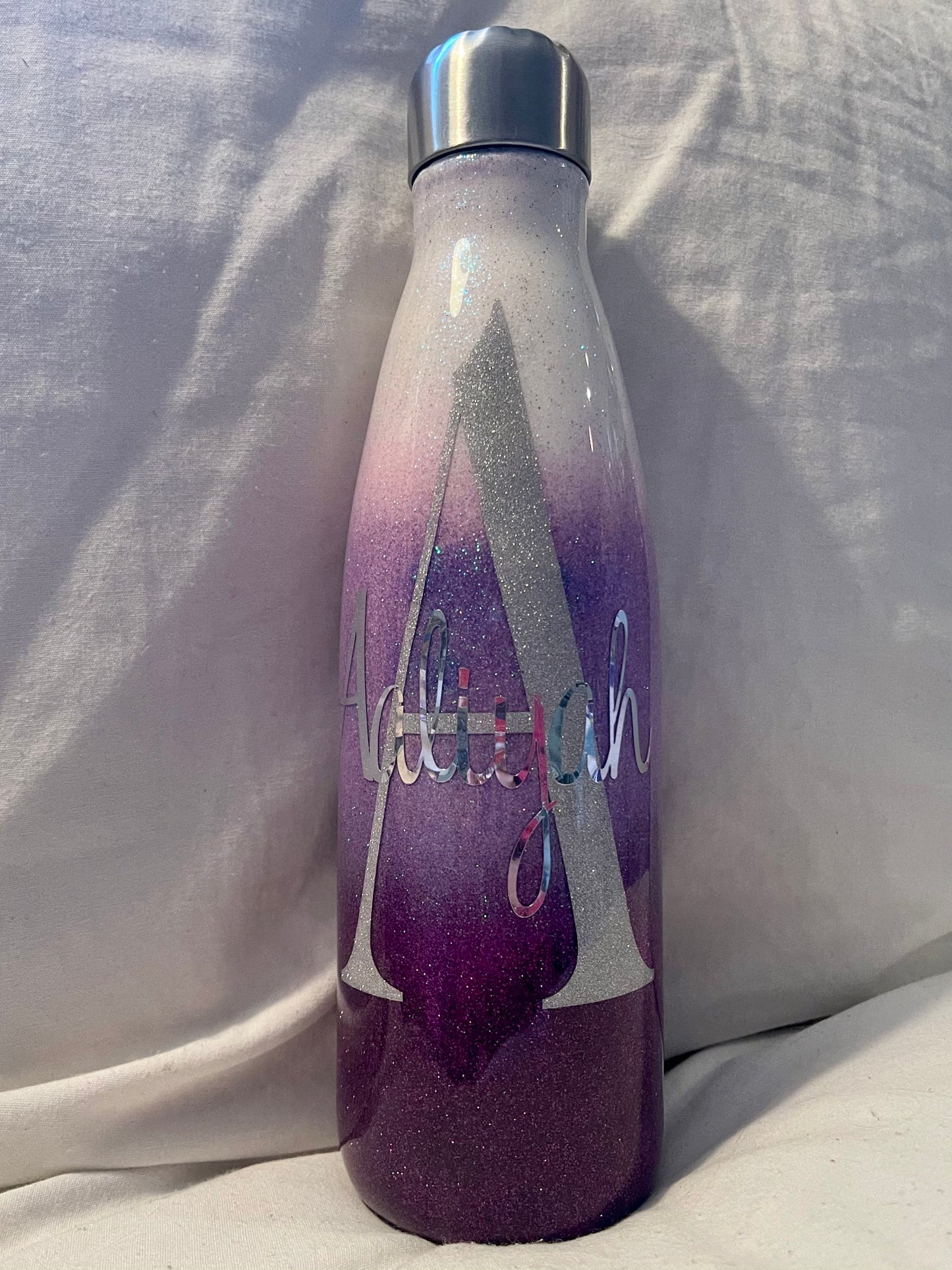 Purple Glitter Ombré Tumbler