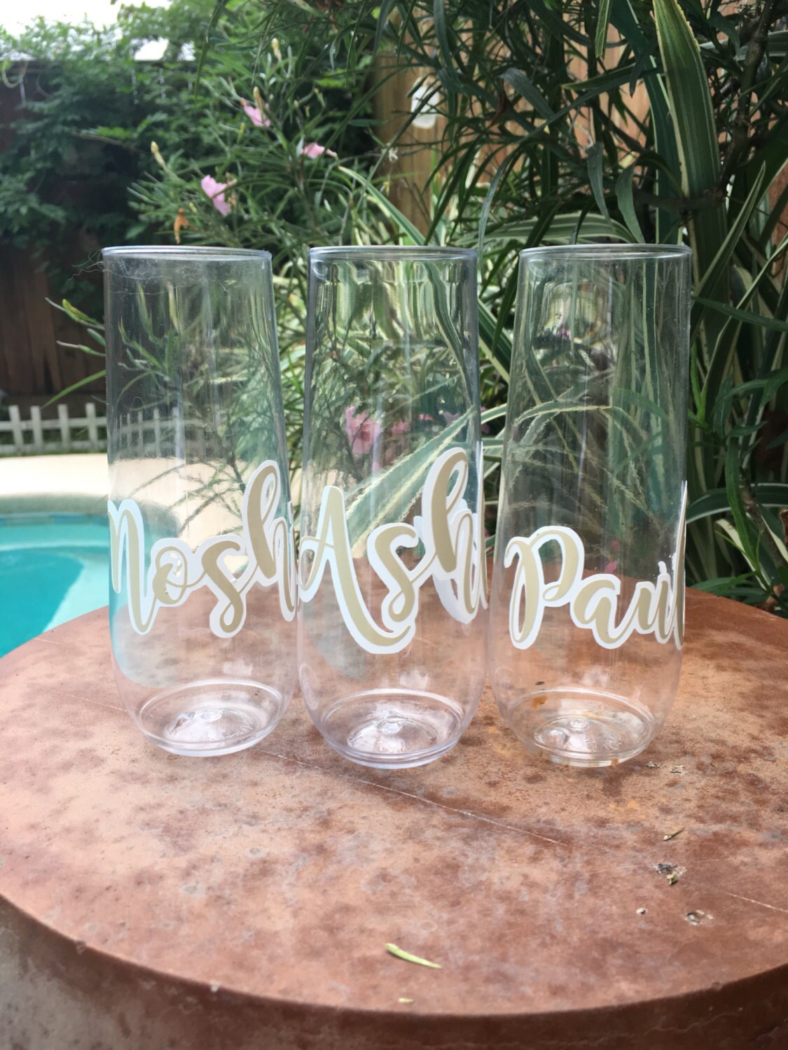 Custom Plastic Stemless Wine & Champagne Glasses